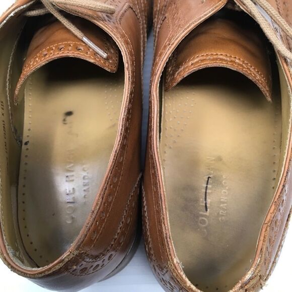 Cole Haan Dustin Cap Brogue Oxfords In Tan (B6) - Picture 5 of 6